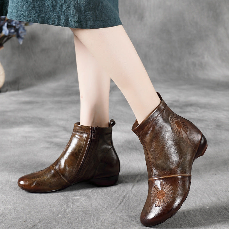 Soft Leather Martin Boots