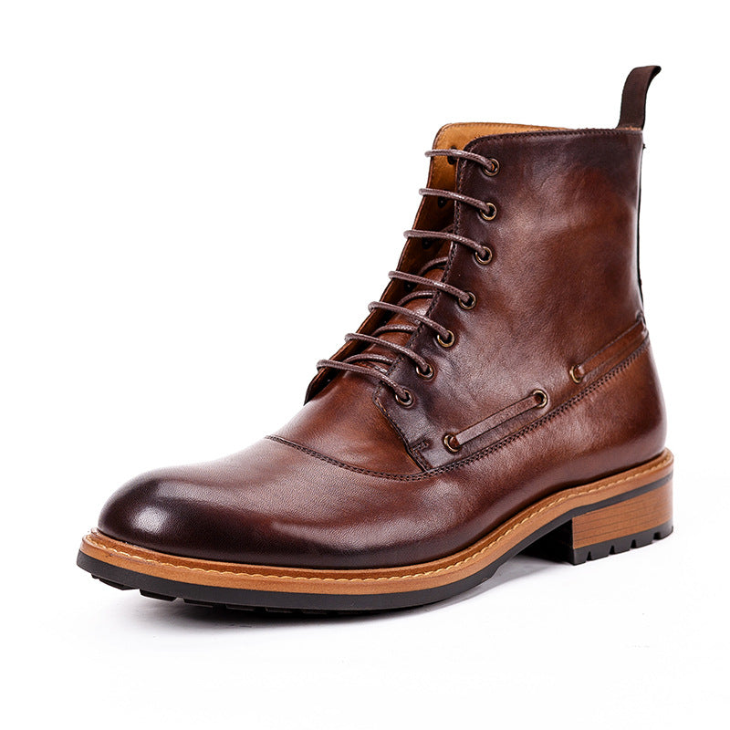 Casual Leather British Retro Martin Boots