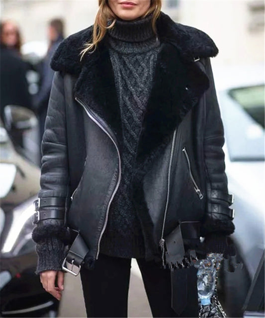 Autumn and Winter All-in-one Leather Jacket