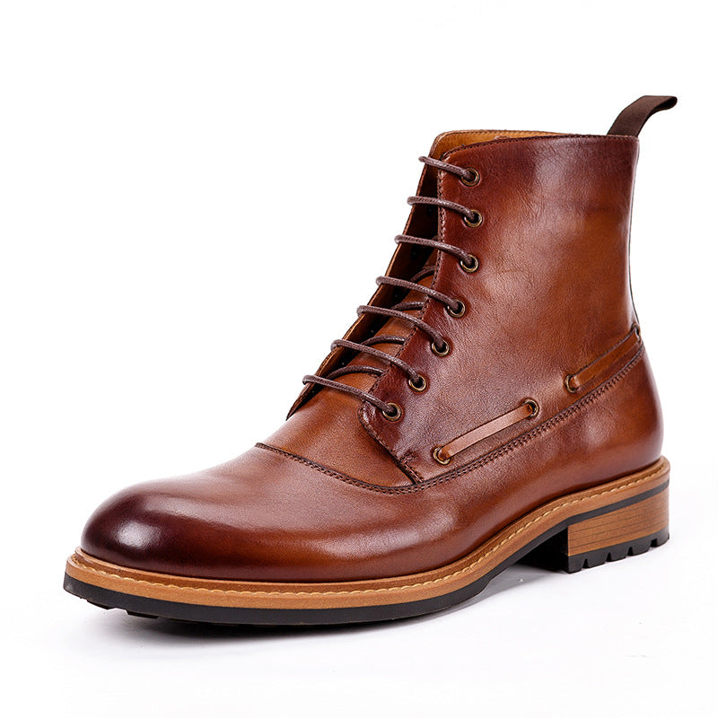 Casual Leather British Retro Martin Boots