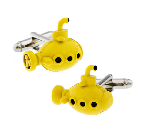 Copper Yellow Submarine Cufflinks