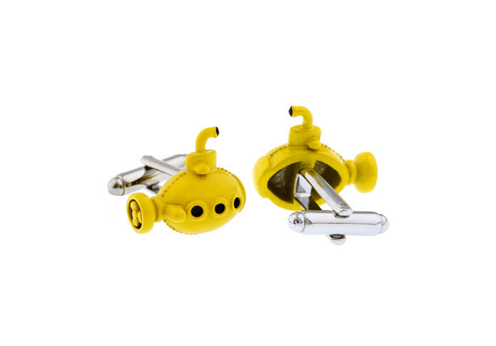 Copper Yellow Submarine Cufflinks