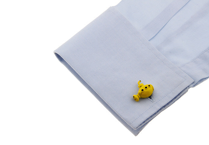 Copper Yellow Submarine Cufflinks