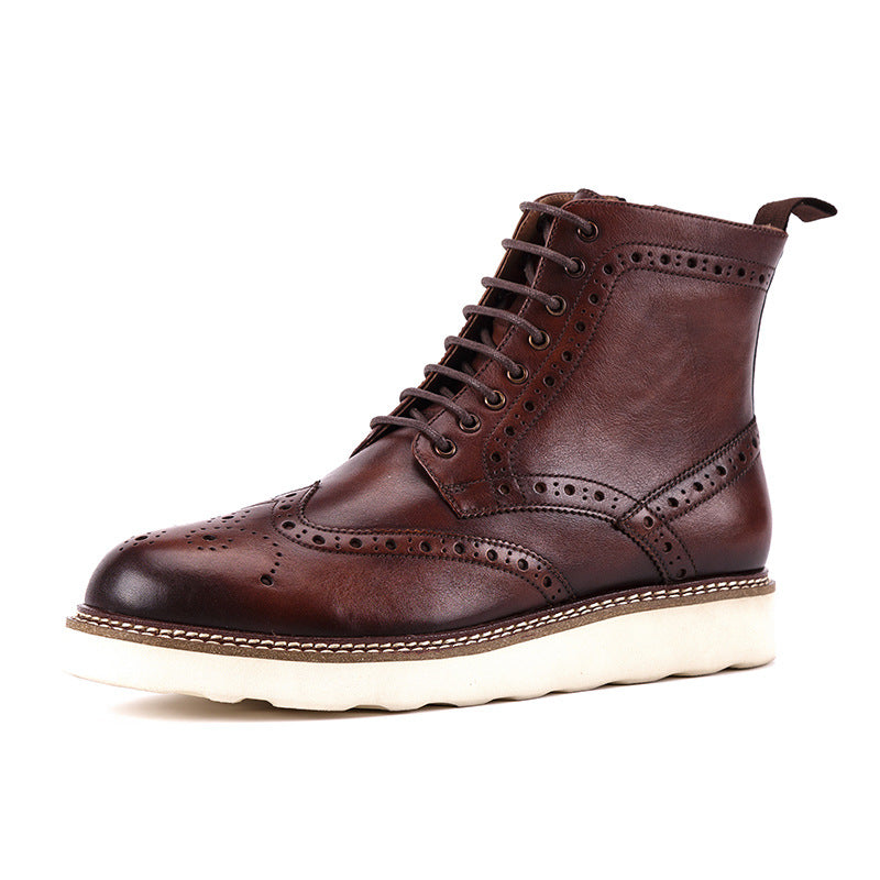 British Style Leather Martin Boots