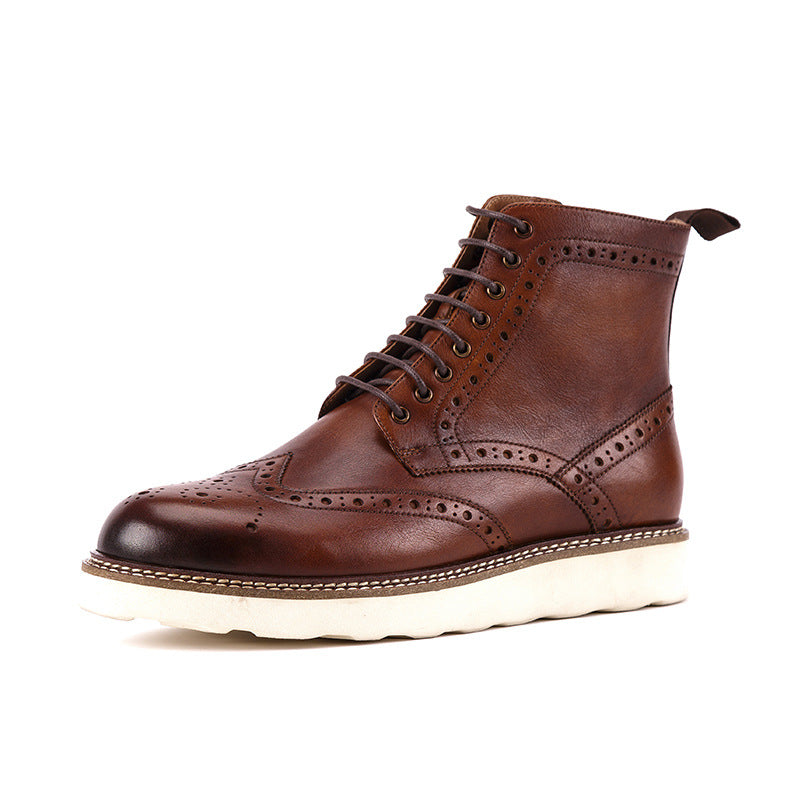 British Style Leather Martin Boots