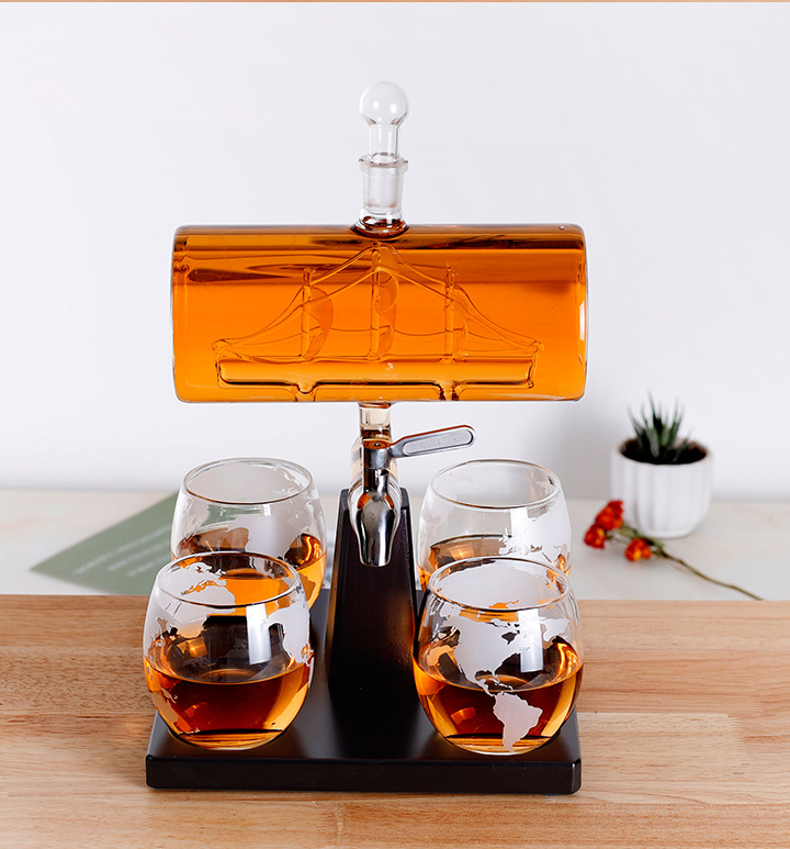 Flagship Whiskey Decanter Set