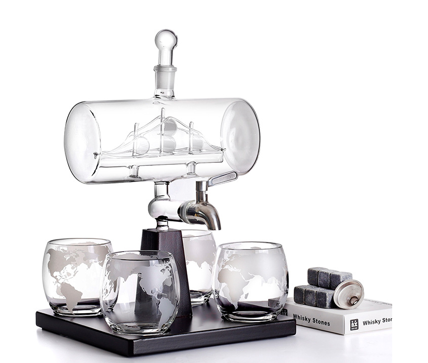 Flagship Whiskey Decanter Set