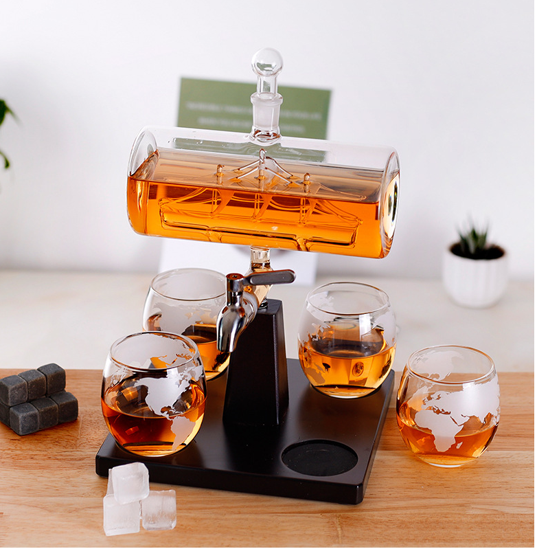 Flagship Whiskey Decanter Set