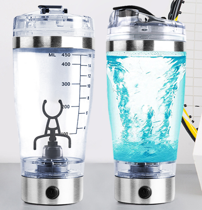 Rechargeable Electric USB Protein Shaker/Stirrer Bottle