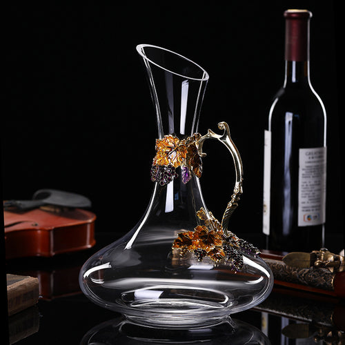 Crystal Grapevine Decanter Set