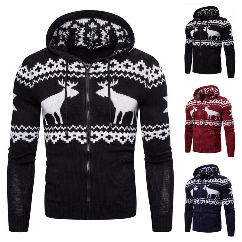 Christmas Reindeer Hooded Sweater