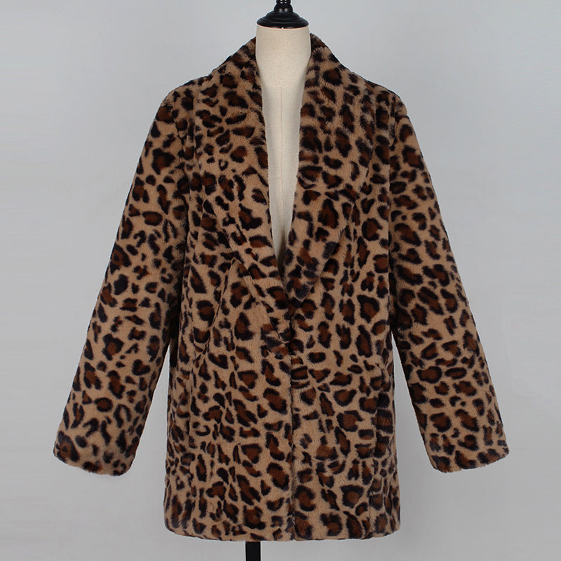 Faux Fur Women's Winter Coat