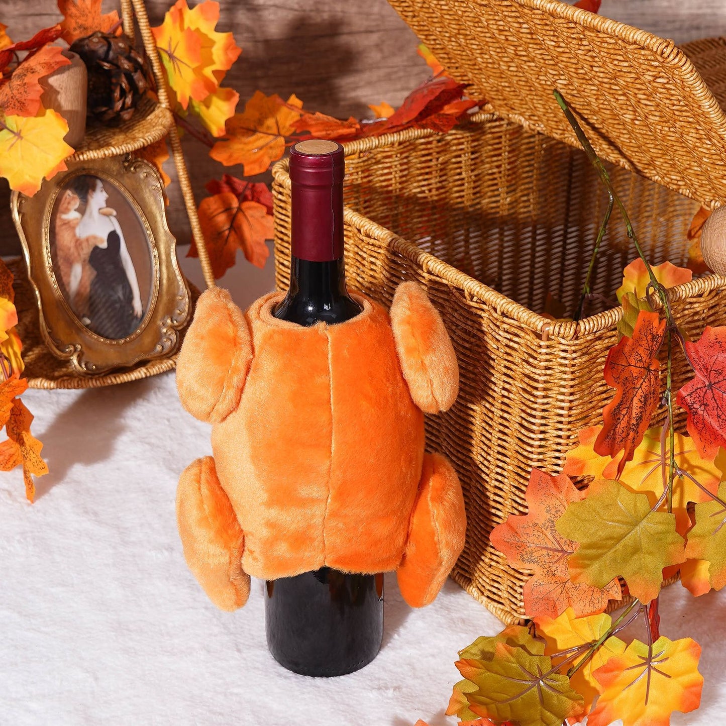 Thanksgiving Harvest Festival Turkey Shaped Bottle Cover