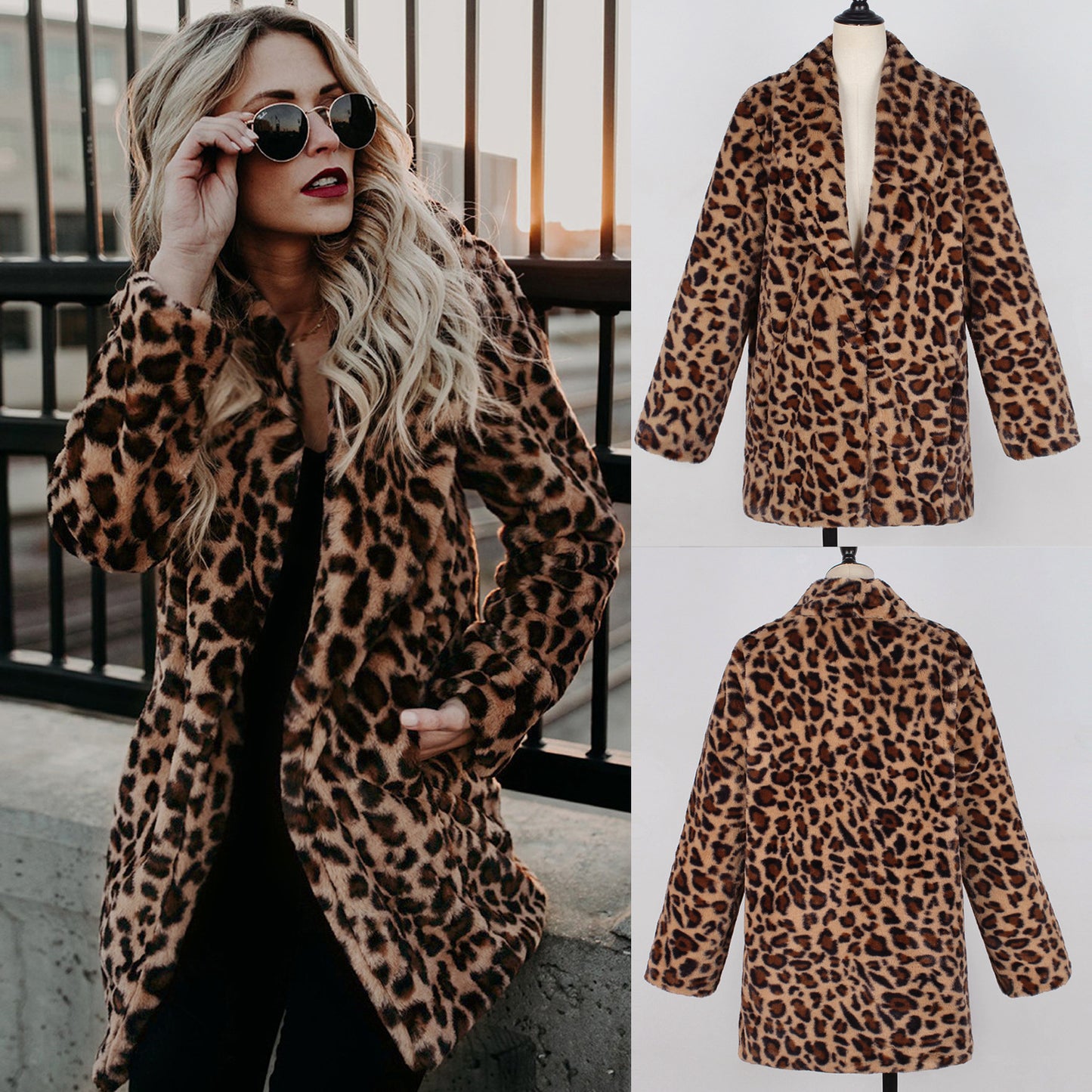 Faux Fur Women's Winter Coat