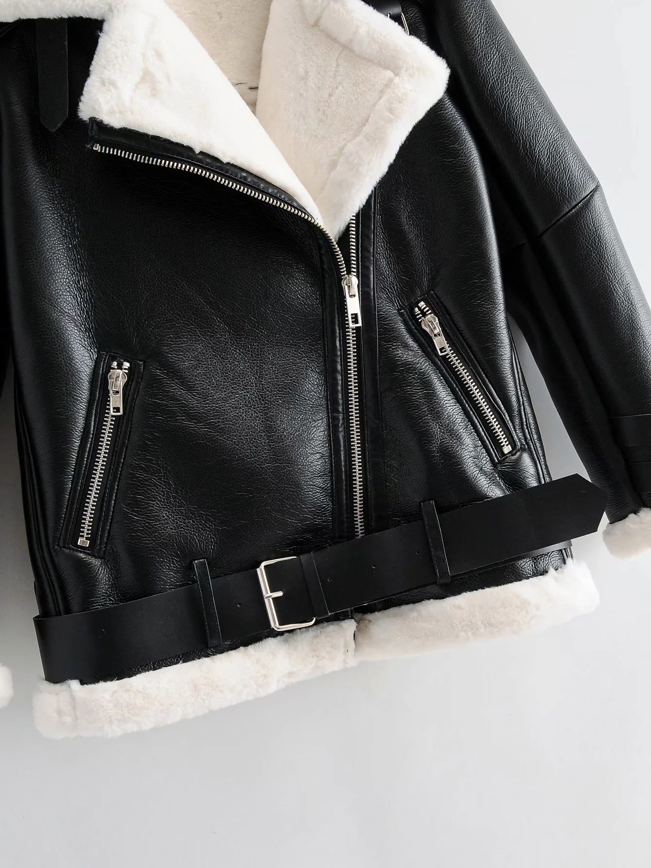 Autumn and Winter All-in-one Leather Jacket