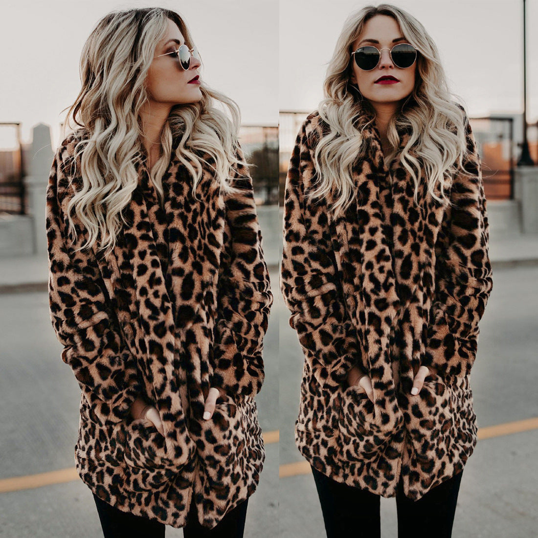 Faux Fur Women's Winter Coat