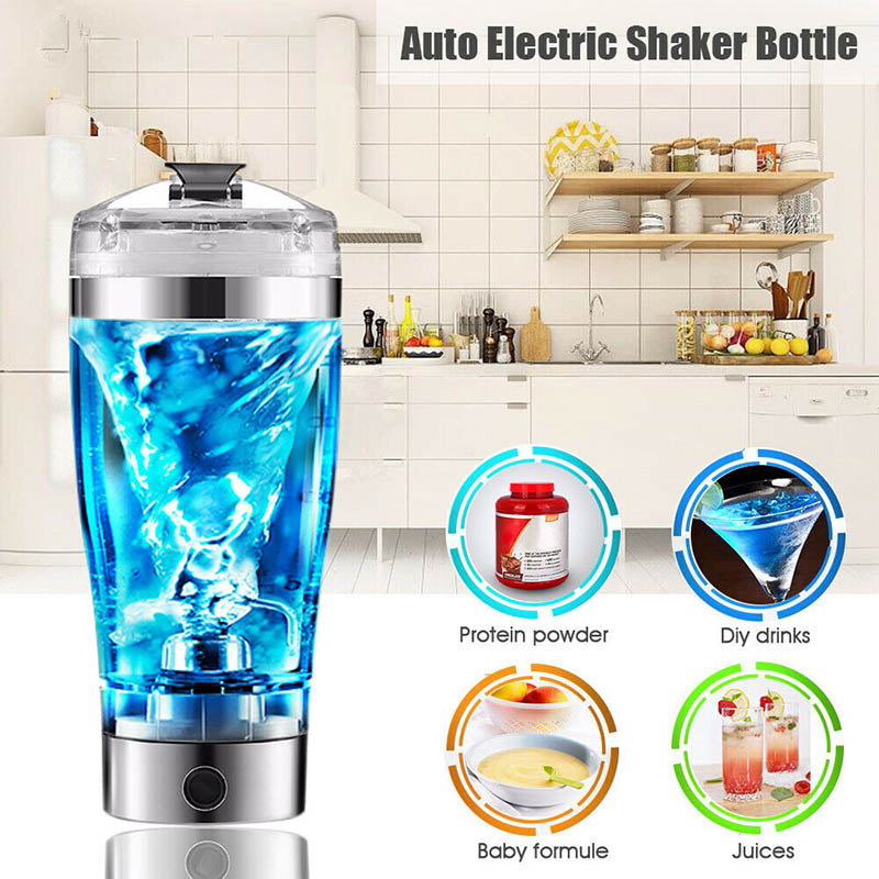 Rechargeable Electric USB Protein Shaker/Stirrer Bottle