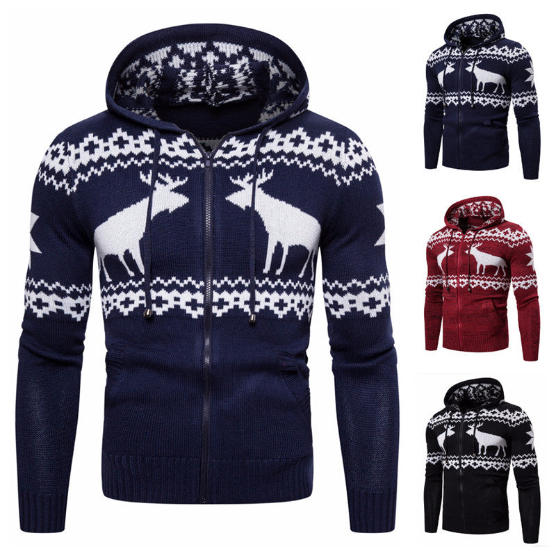 Christmas Reindeer Hooded Sweater