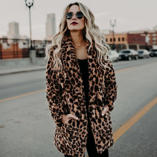 Faux Fur Women's Winter Coat