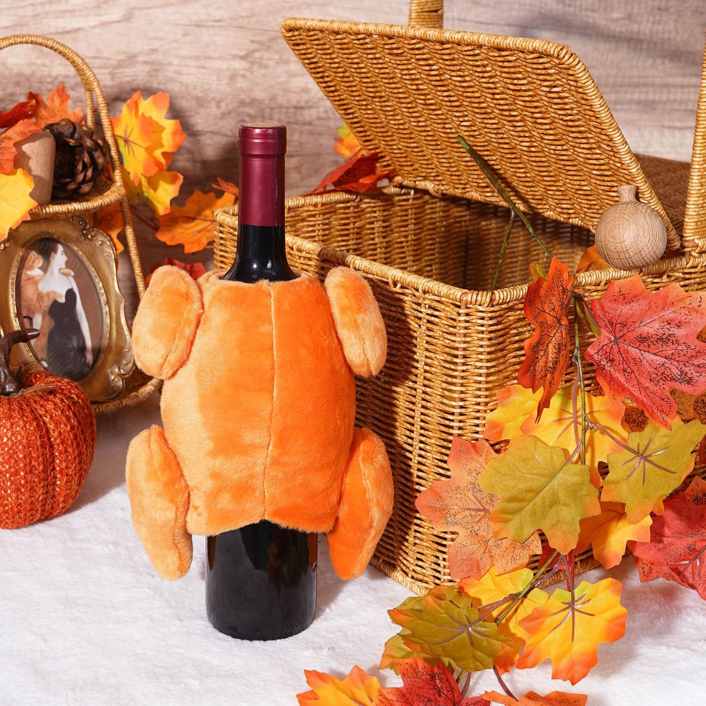 Thanksgiving Harvest Festival Turkey Shaped Bottle Cover