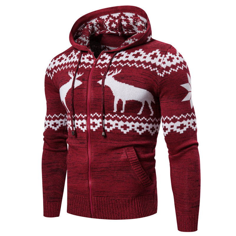 Christmas Reindeer Hooded Sweater