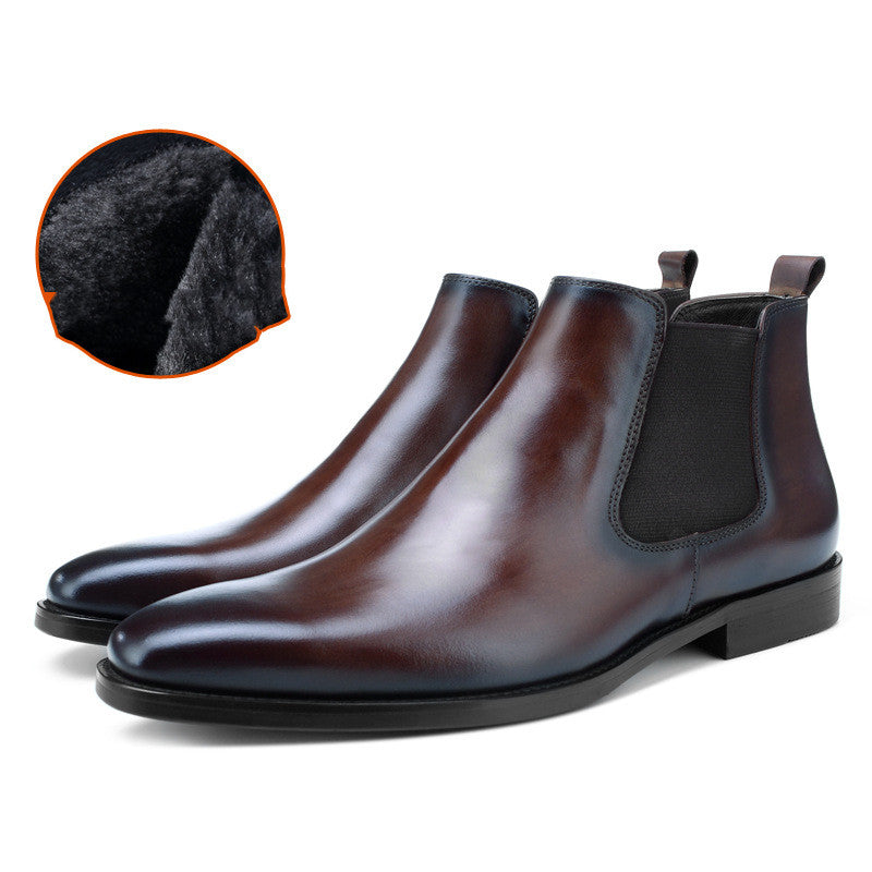 British Style Leather Chelsea Boots