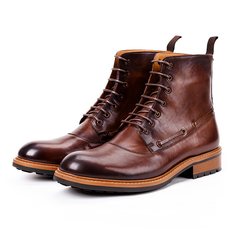 Casual Leather British Retro Martin Boots