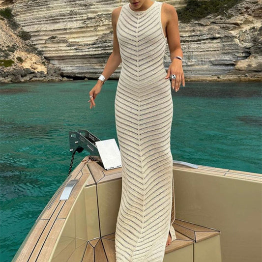 Summer Sleeveless Knitted Tight Dress