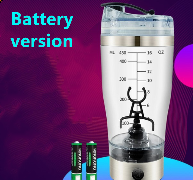 Rechargeable Electric USB Protein Shaker/Stirrer Bottle