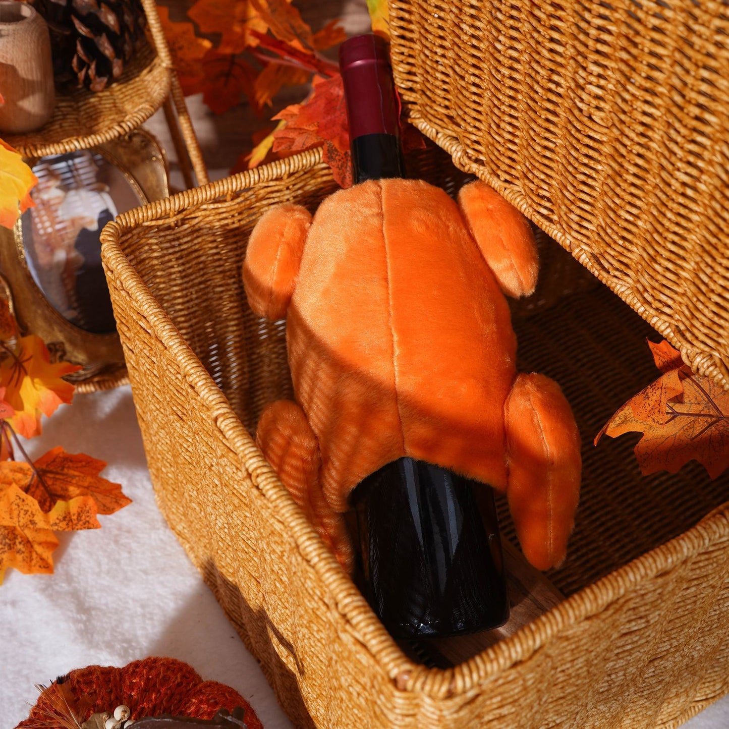 Thanksgiving Harvest Festival Turkey Shaped Bottle Cover