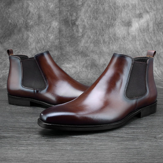 British Style Leather Chelsea Boots