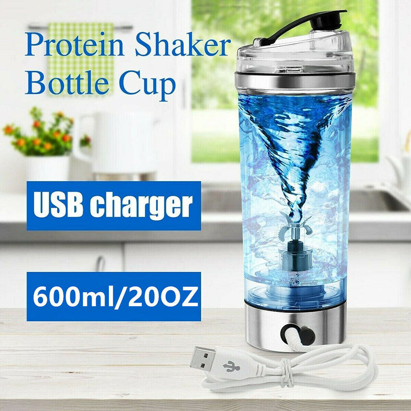 Rechargeable Electric USB Protein Shaker/Stirrer Bottle