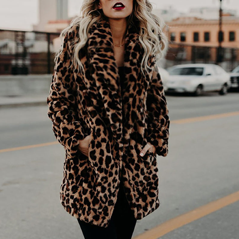 Faux Fur Women's Winter Coat