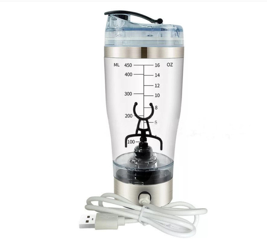 Rechargeable Electric USB Protein Shaker/Stirrer Bottle