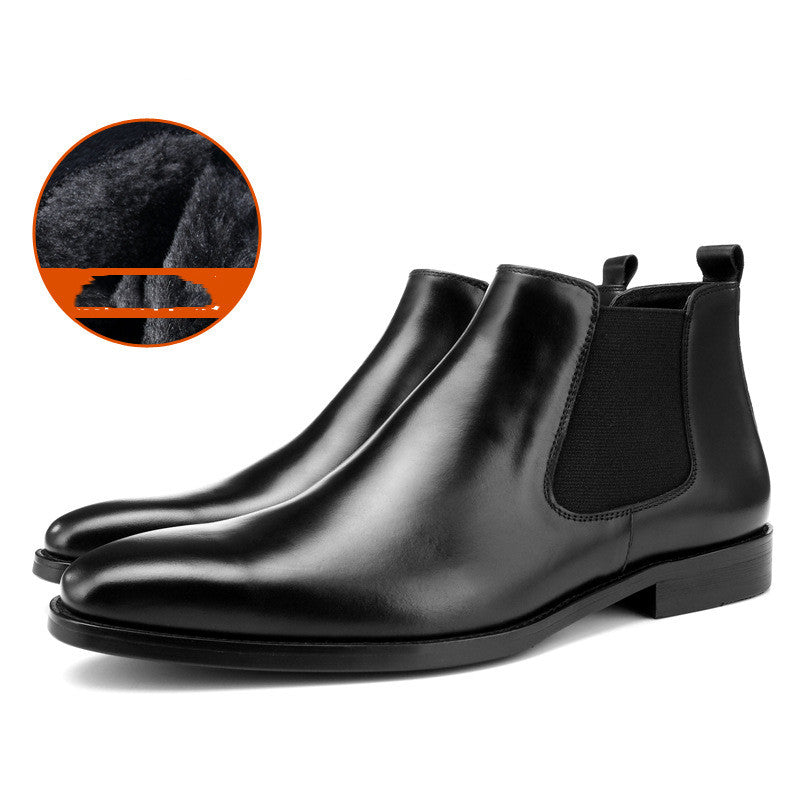 British Style Leather Chelsea Boots